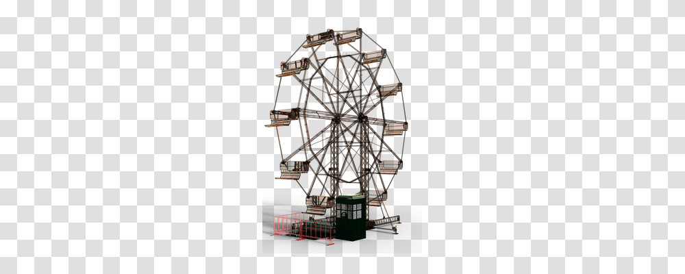 Ferris Wheel Amusement Park, Construction Crane, Theme Park Transparent Png