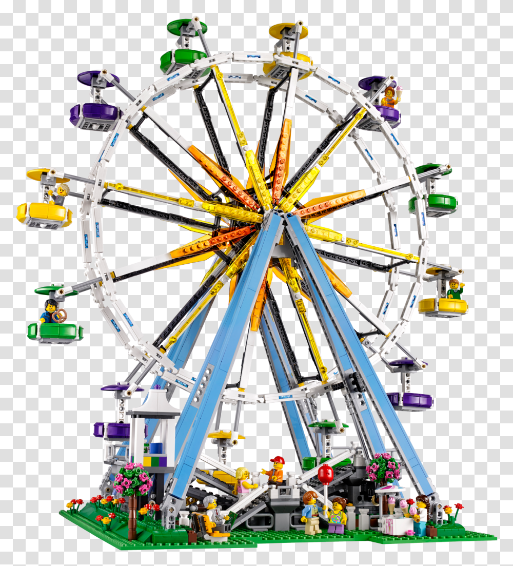 Ferris Wheel, Amusement Park, Construction Crane, Person, Human Transparent Png