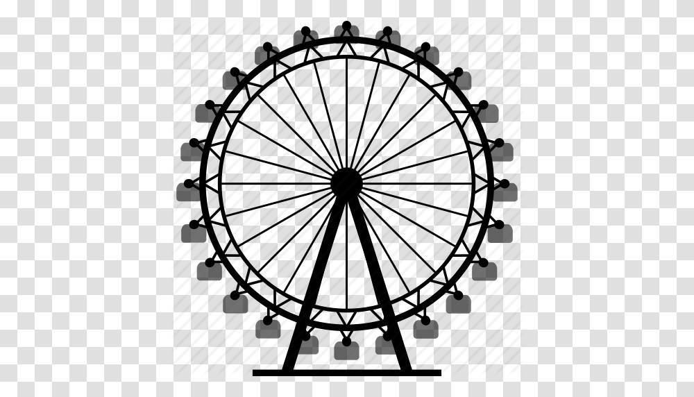 Ferris Wheel, Amusement Park Transparent Png