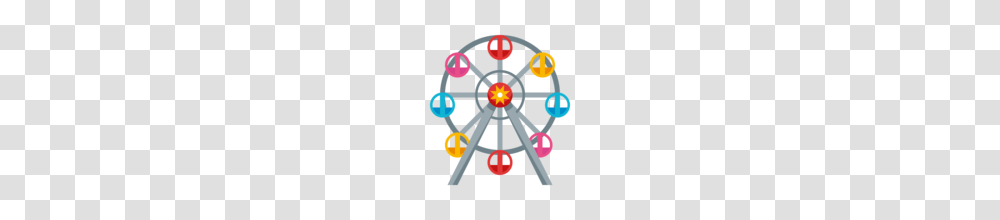 Ferris Wheel Emoji On Emojione, Amusement Park Transparent Png
