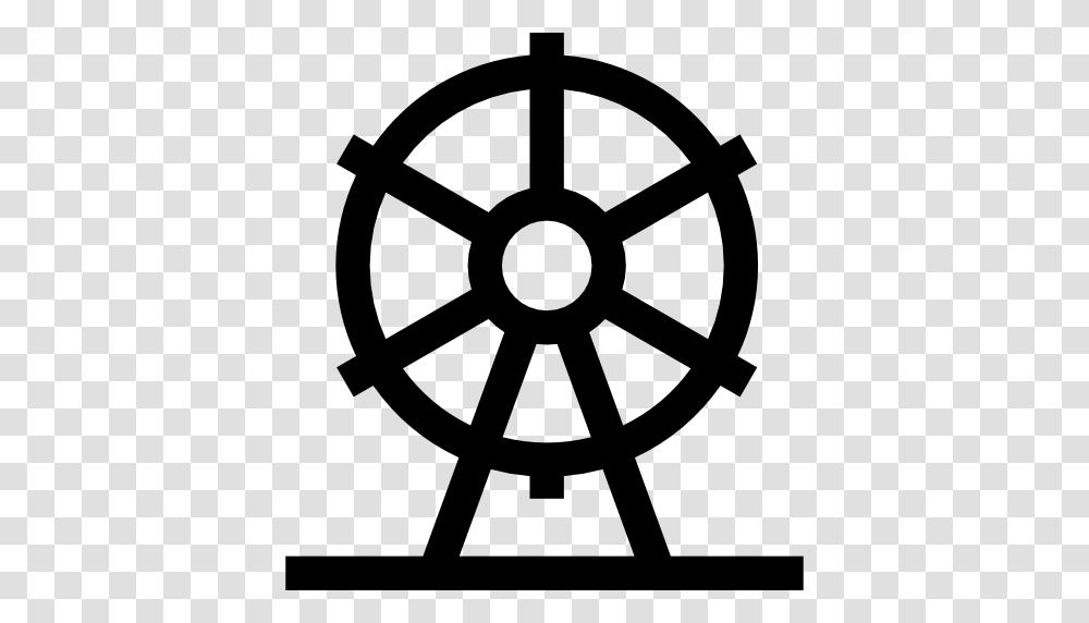 Ferris Wheel Icon, Stencil, Lamp, Emblem Transparent Png