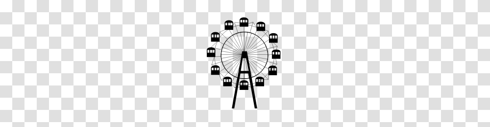 Ferris Wheel Icons Noun Project, Gray, World Of Warcraft Transparent Png