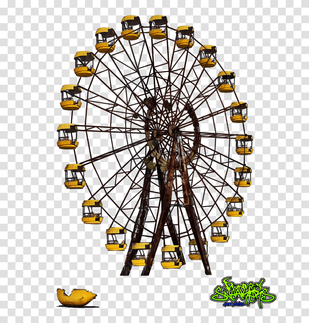 Ferris Wheel Image, Construction Crane, Amusement Park Transparent Png