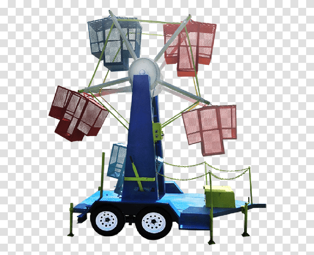 Ferris Wheel, Machine, Bulldozer, Tractor, Vehicle Transparent Png