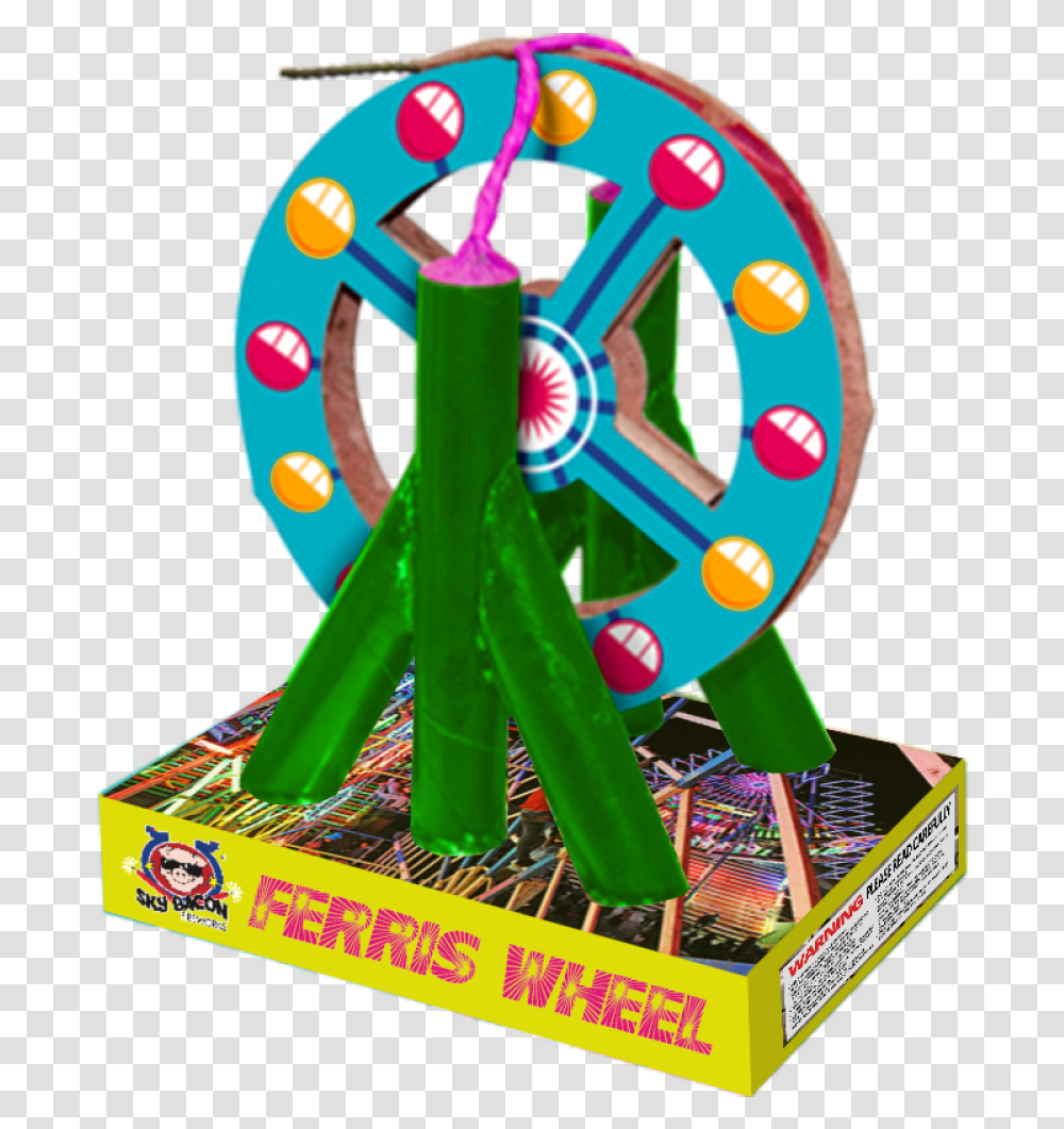 Ferris Wheel - La Risa Fireworks Novelty Item, Toy, Purple Transparent Png