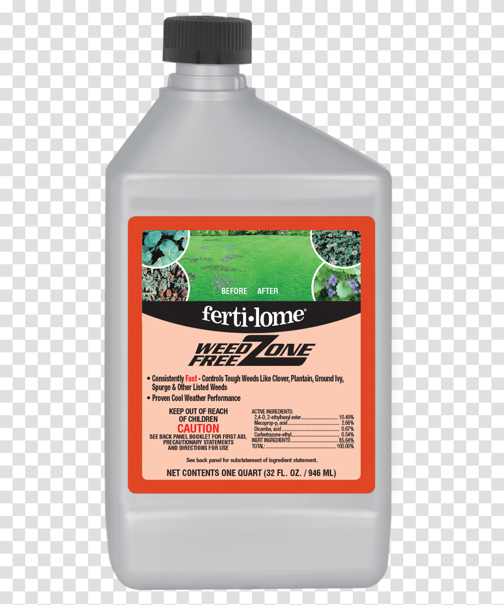 Fertilome Weed Free Zone, Advertisement, Poster, Bottle Transparent Png