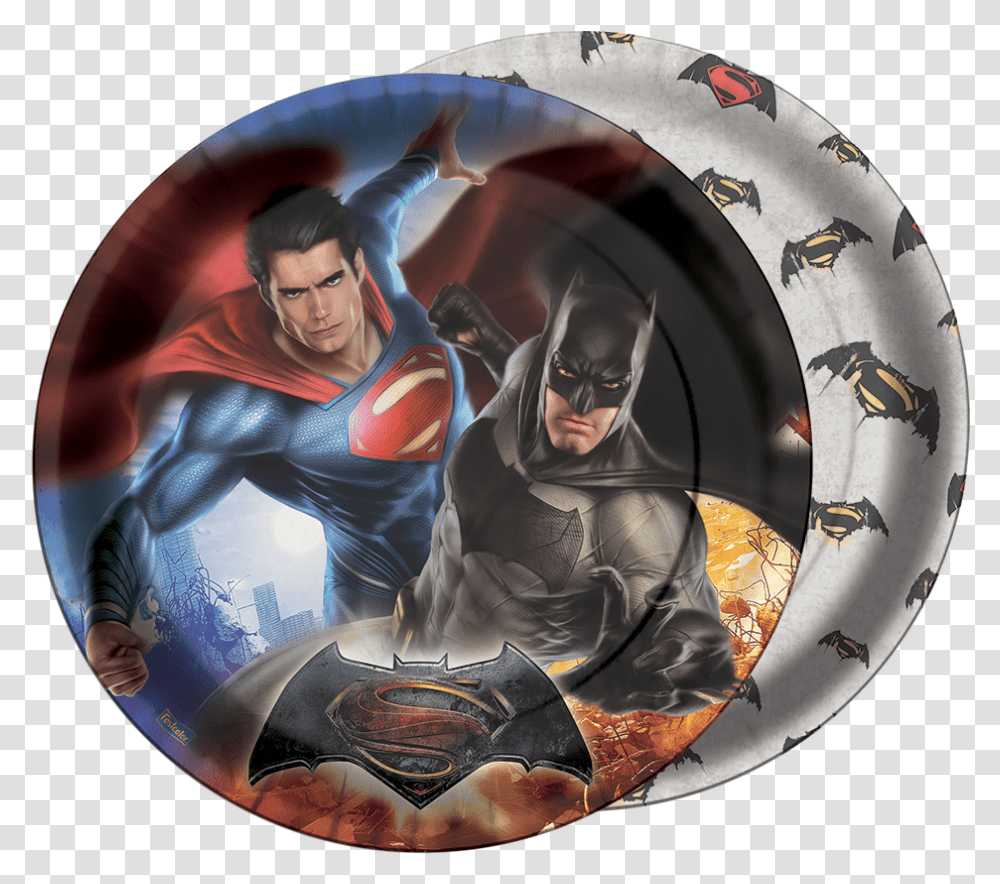 Festa Do Batman Vs Superman Superman E Batman Redondo, Person, Human, Helmet Transparent Png