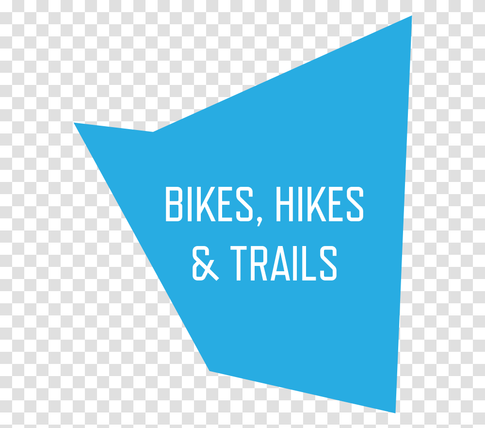 Festiv Arty Bikes Hikes Trails Graphic Design, Triangle, Paper Transparent Png