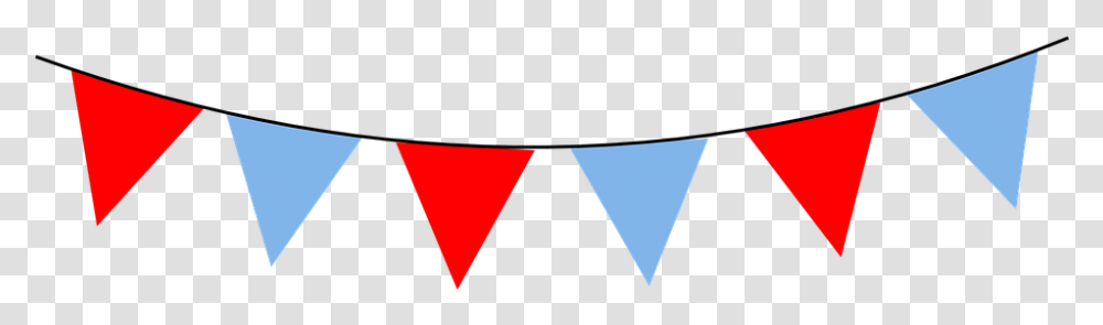 Festival Banner Cliparts Shop Red And Blue Bunting, Triangle, Arrowhead Transparent Png