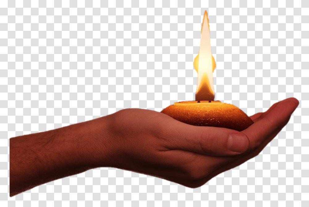 Festival Of Lights Play Diya In Hand, Person, Human, Fire, Flame Transparent Png