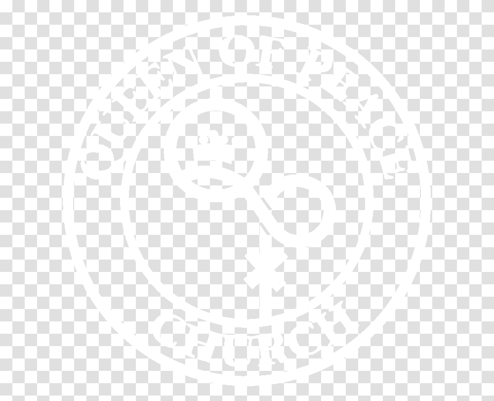 Festival Queen Of Peace Church Johns Hopkins University Logo White, Symbol, Trademark, Label, Text Transparent Png