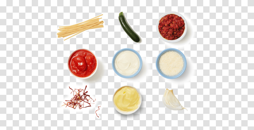 Fettuccine Amp Saffron Tomato Sauce With Zucchini Amp Romano Meat, Food, Egg, Ketchup, Dessert Transparent Png