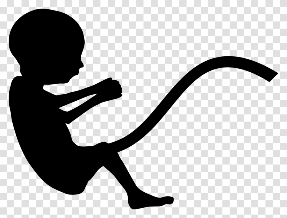 Fetus Silhouette Pregnancy Infant Uterus, Gray, World Of Warcraft Transparent Png