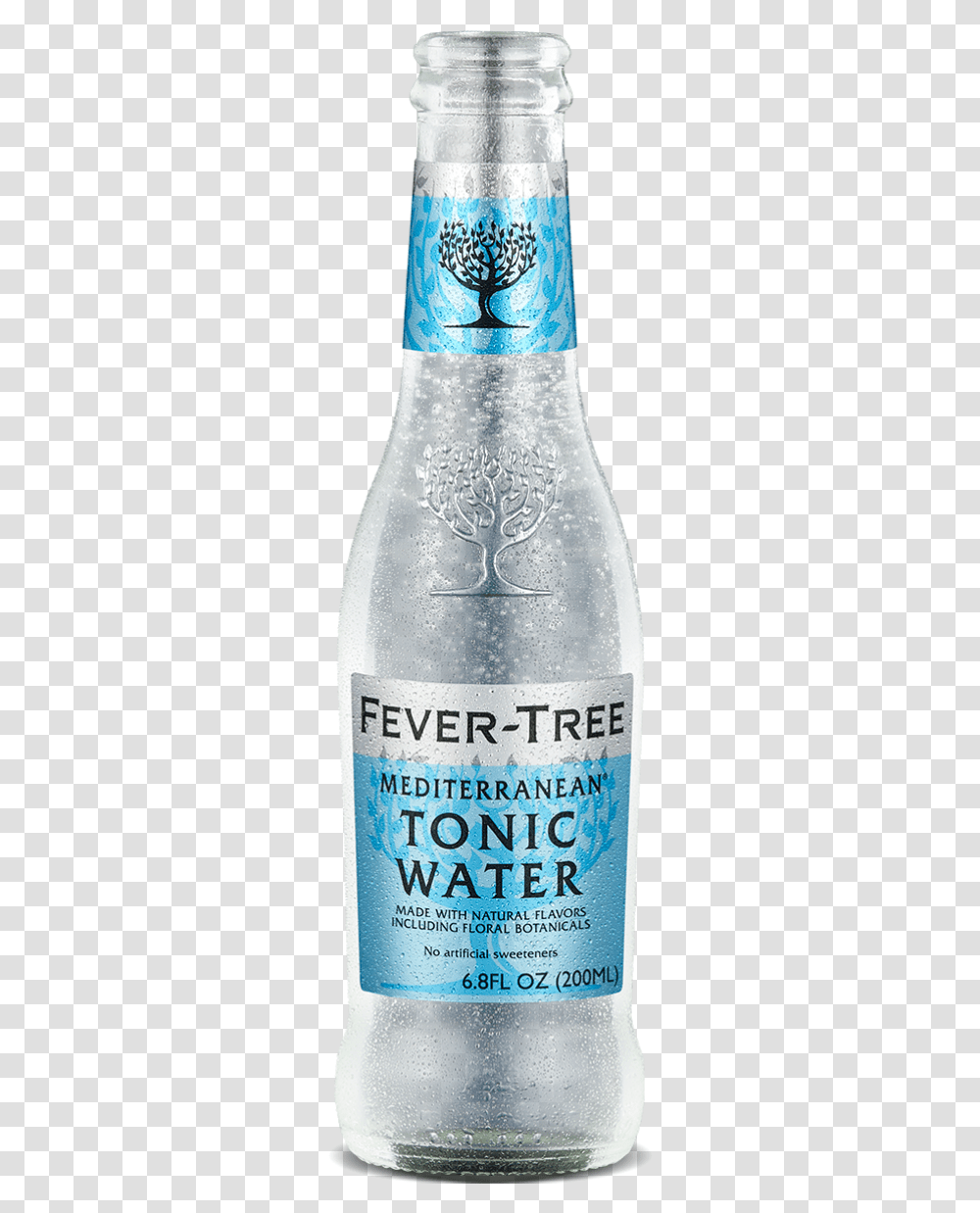 Fever Tree Mediterranean Tonic Water, Bottle, Beer, Alcohol, Beverage Transparent Png