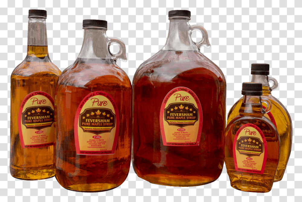 Feversham Maple Glass Bottle, Liquor, Alcohol, Beverage, Beer Transparent Png