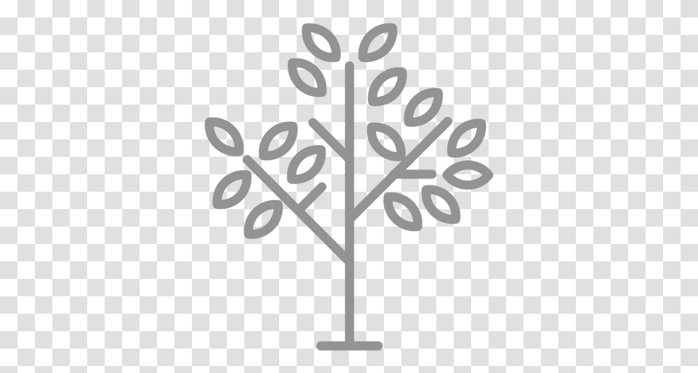 Few Leaves Tree Icon Stroke & Svg Vector File Sign, Symbol, Text, Emblem, Snowflake Transparent Png