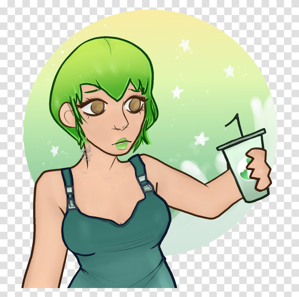 Ff Cartoon, Person, Human, Female, Green Transparent Png