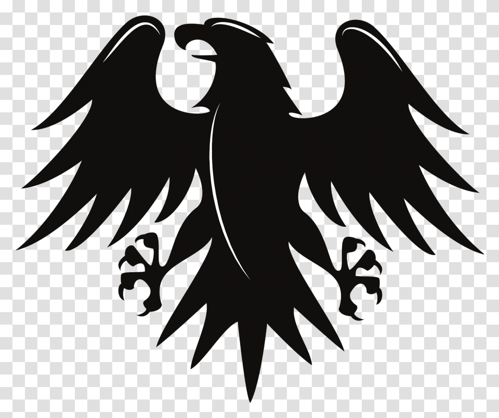 Ffa Emblem Silhouette Eagle Vector, Bird, Animal, Flying Transparent Png