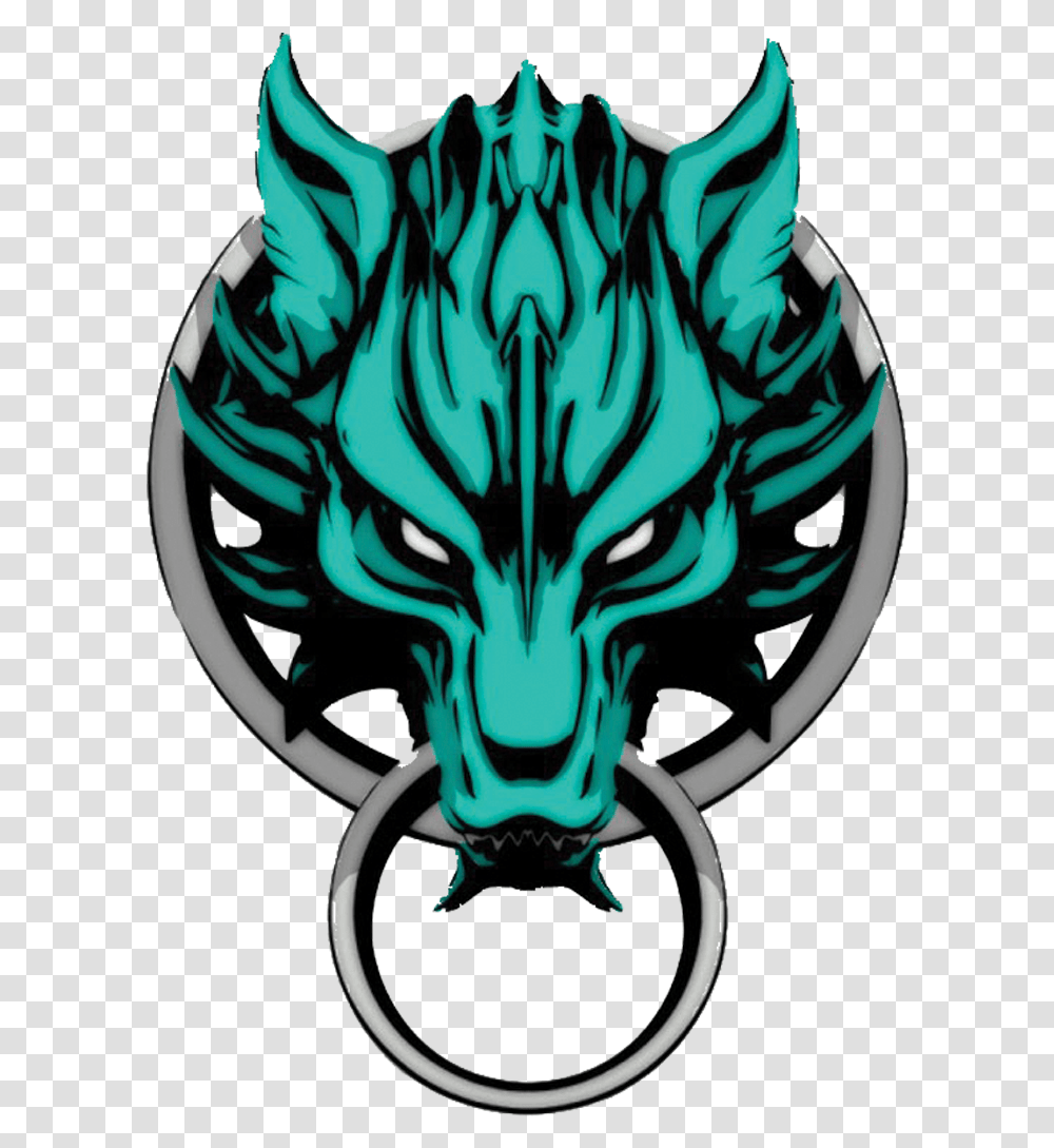 Ffwolfcoloured Final Fantasy Cloud Logo Clipart Full Final Fantasy 7 Wolf, Symbol, Trademark, Tiger, Wildlife Transparent Png