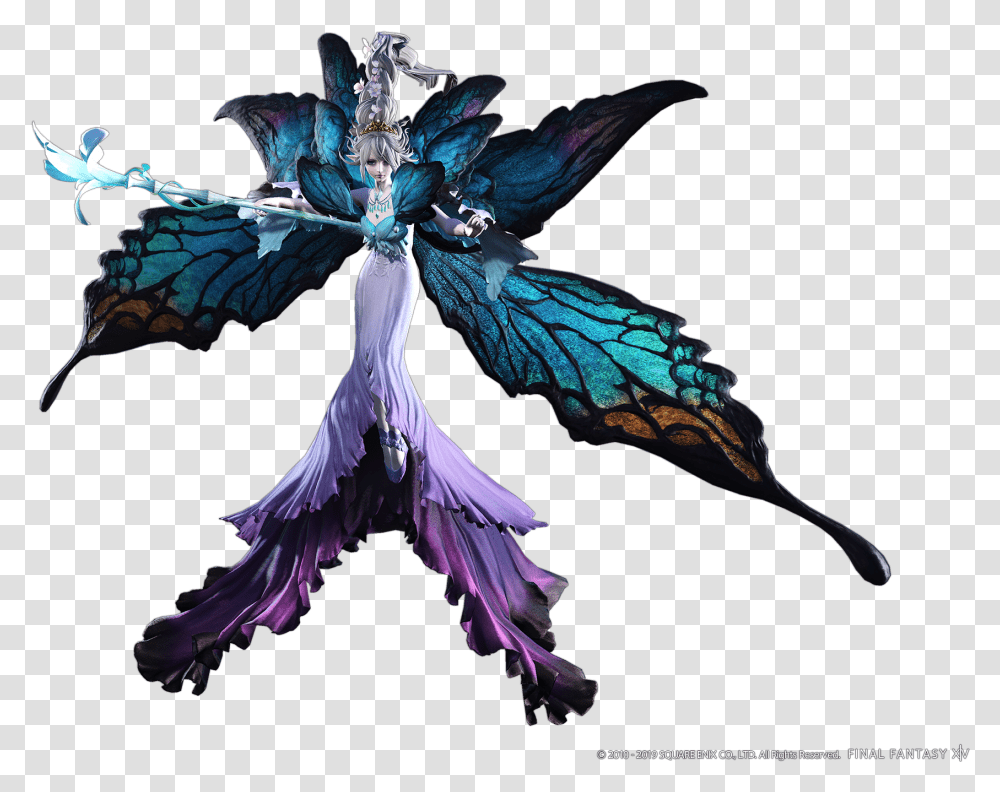 Ffxiv Titania Cg Final Fantasy Titania, Ornament, Pattern, Fractal, Cross Transparent Png