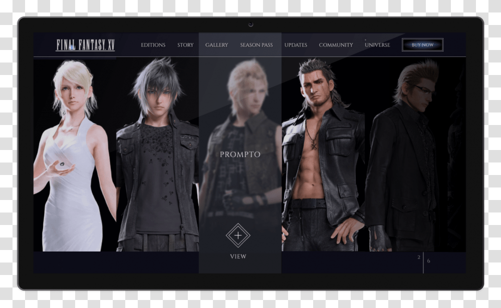 Ffxv Mockup 3 V1 Smartphone, Apparel, Jacket, Coat Transparent Png