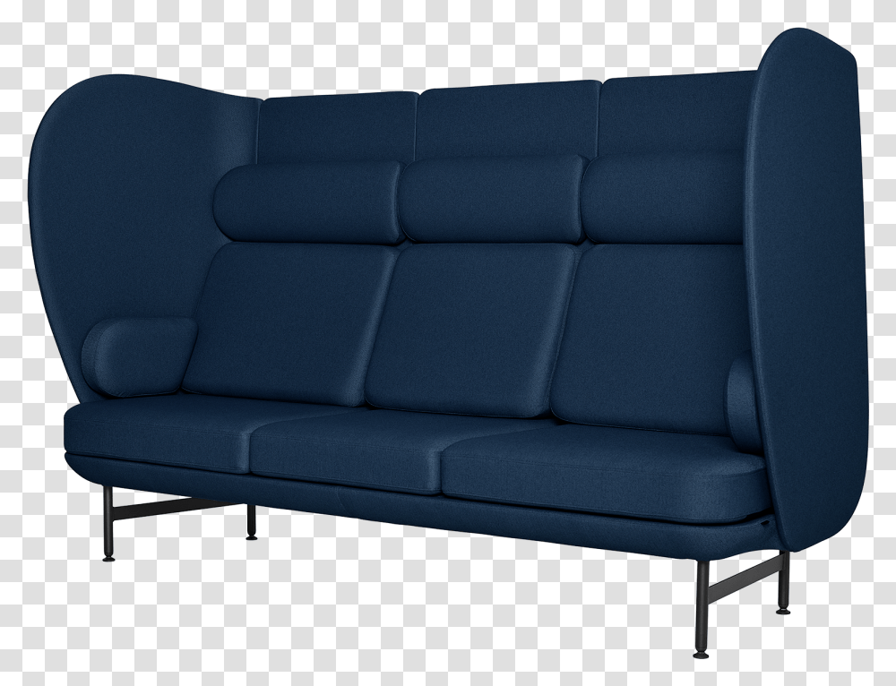 Fh Plenum Sofa Three Seater Dark Blue Couch, Furniture, Cushion, Foam, Silhouette Transparent Png