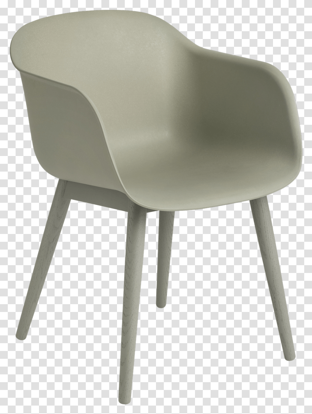 Fiber Armchair Wood Base Master Fiber Armchair Wood Muuto Fibre Arm Chair, Furniture Transparent Png