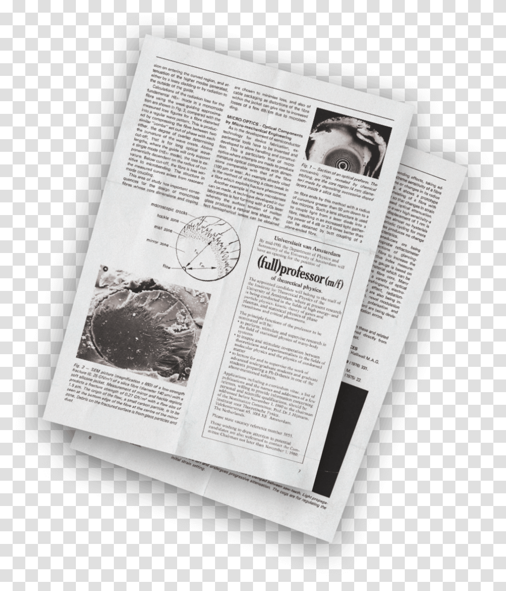 Fiber Optics Patent Newsprint, Newspaper, Page, Book Transparent Png