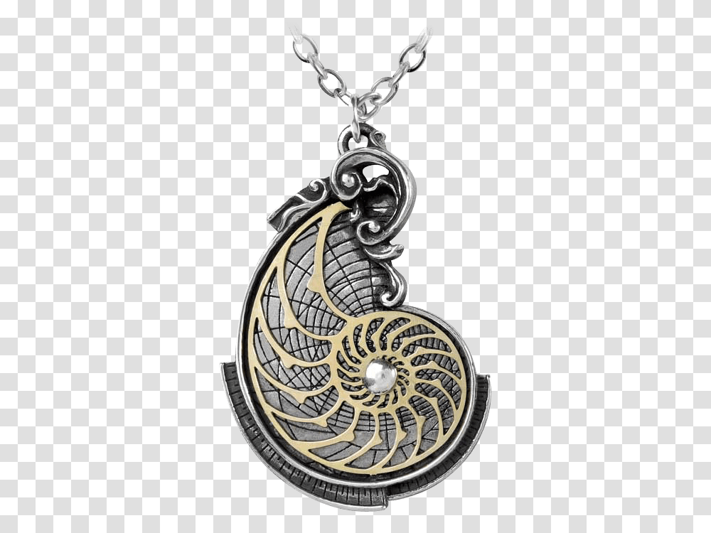 Fibonacci Golden Spiral Necklace Steampunk Jewellery, Locket, Pendant, Jewelry, Accessories Transparent Png