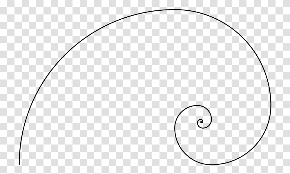 Fibonacci Spiral Svg Clip Arts Fibonacci Line Spirals, Gray, World Of Warcraft Transparent Png