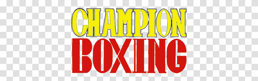 Fichierchampion Boxing Logopng - Wikipdia Champion Boxing Sega Logo, Word, Alphabet, Text, Outdoors Transparent Png
