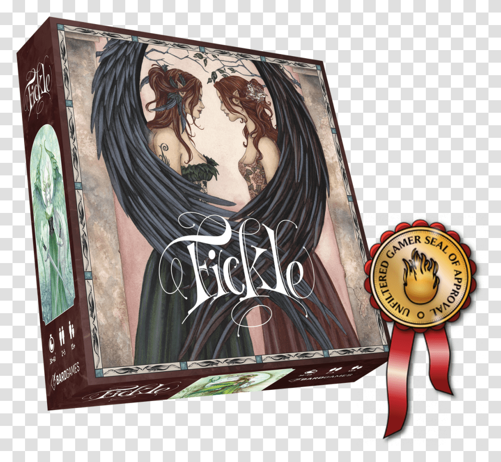 Fickle Box Top And Unfiltered Gamer Seal Of Approval Illustration, Painting Transparent Png