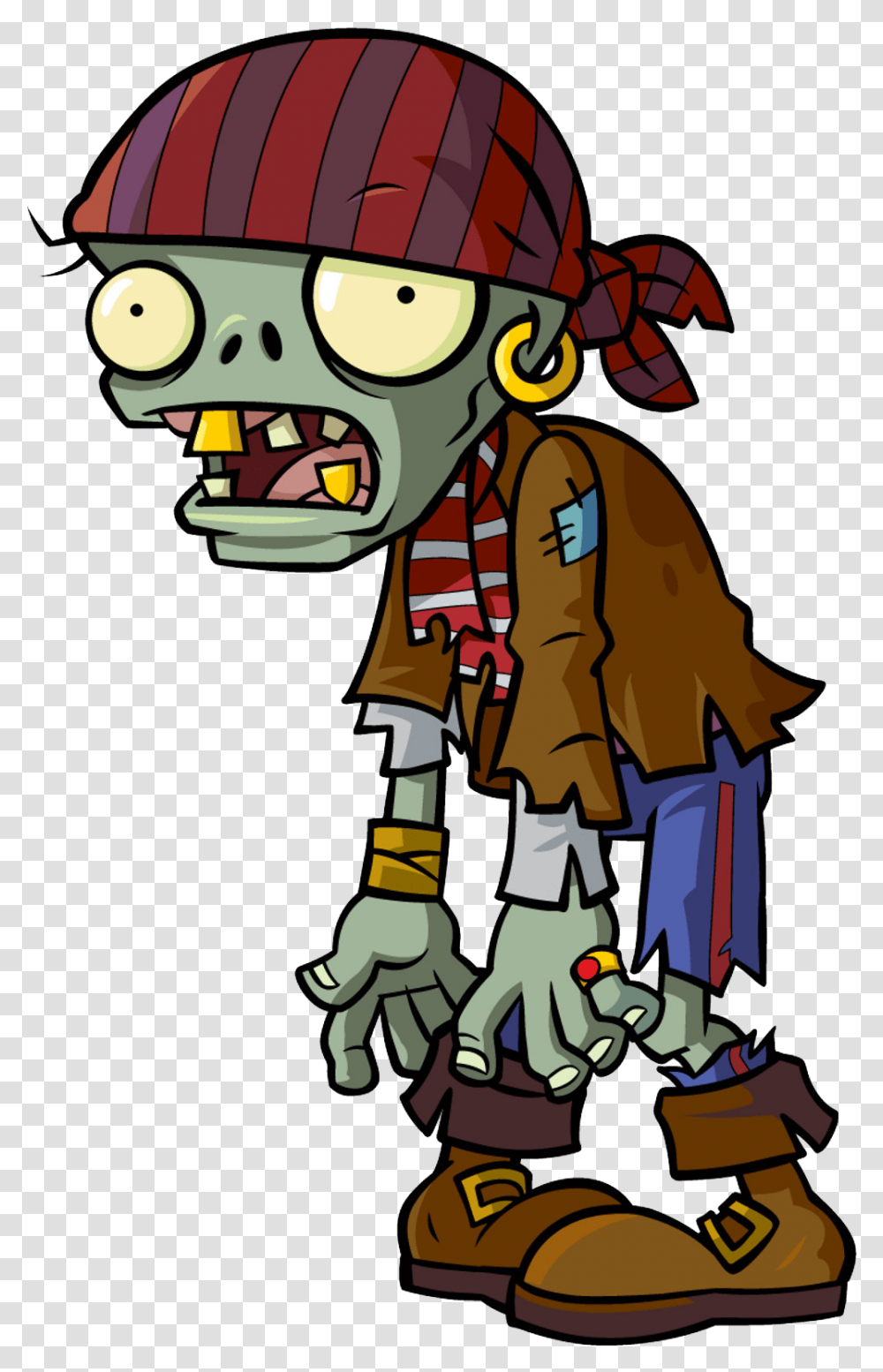 Fictional Character Zombie Video Games Popcap Plants Vs Zombies Personagens, Helmet, Clothing, Apparel, Pirate Transparent Png