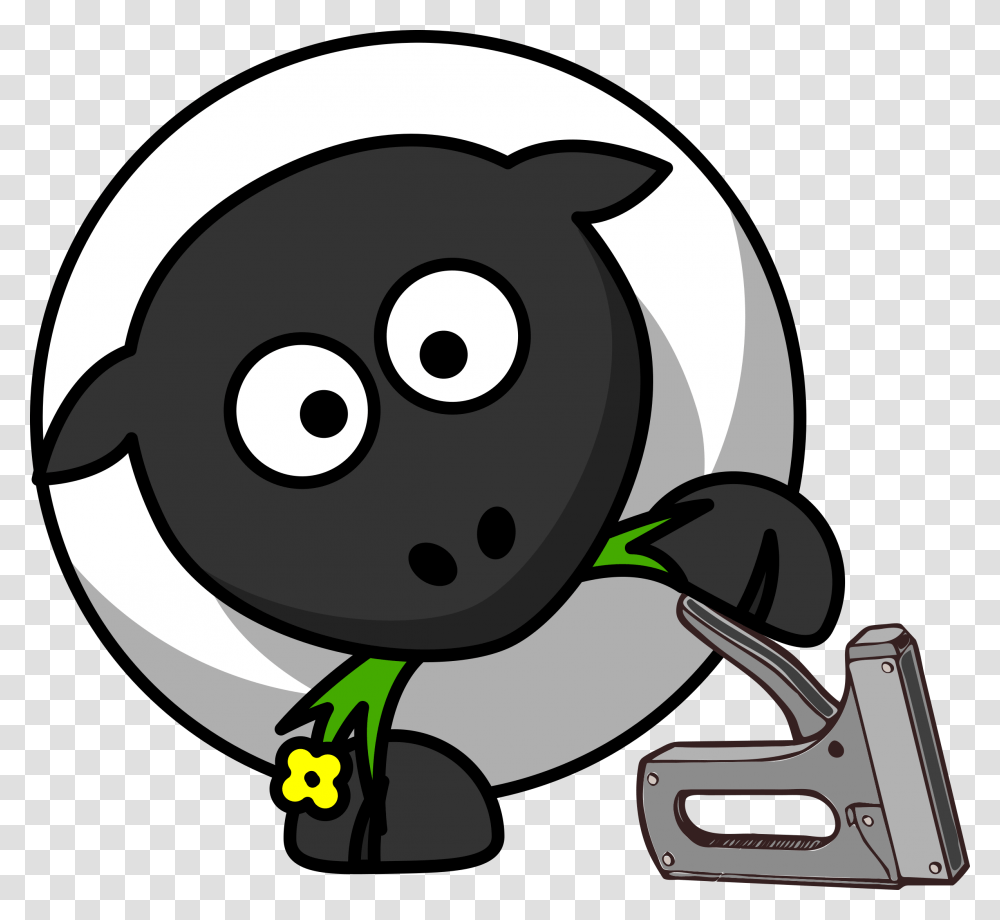 Fictional Characterartworksmile Sheep With A Staple Gun, Outdoors, Nature Transparent Png