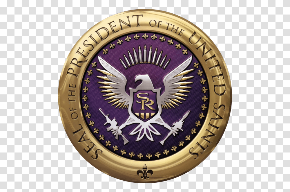 Fictional Game Brands And Logos Gamespot Saints Row 4 Eagle, Clock Tower, Architecture, Building, Symbol Transparent Png