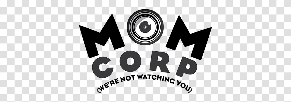 Fictional Tv Company Logos Mom, Electronics, Text, Alphabet, Camera Lens Transparent Png
