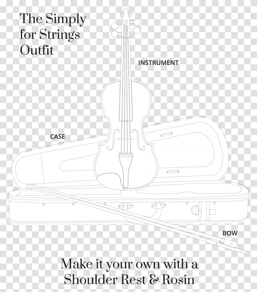 Fiddle Drawing Viola Technical Drawing, Musical Instrument, Cello, Shoe, Footwear Transparent Png