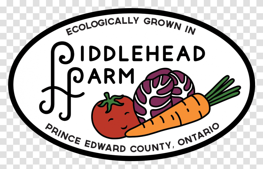 Fiddlehead Farm Veggie, Label, Text, Plant, Food Transparent Png