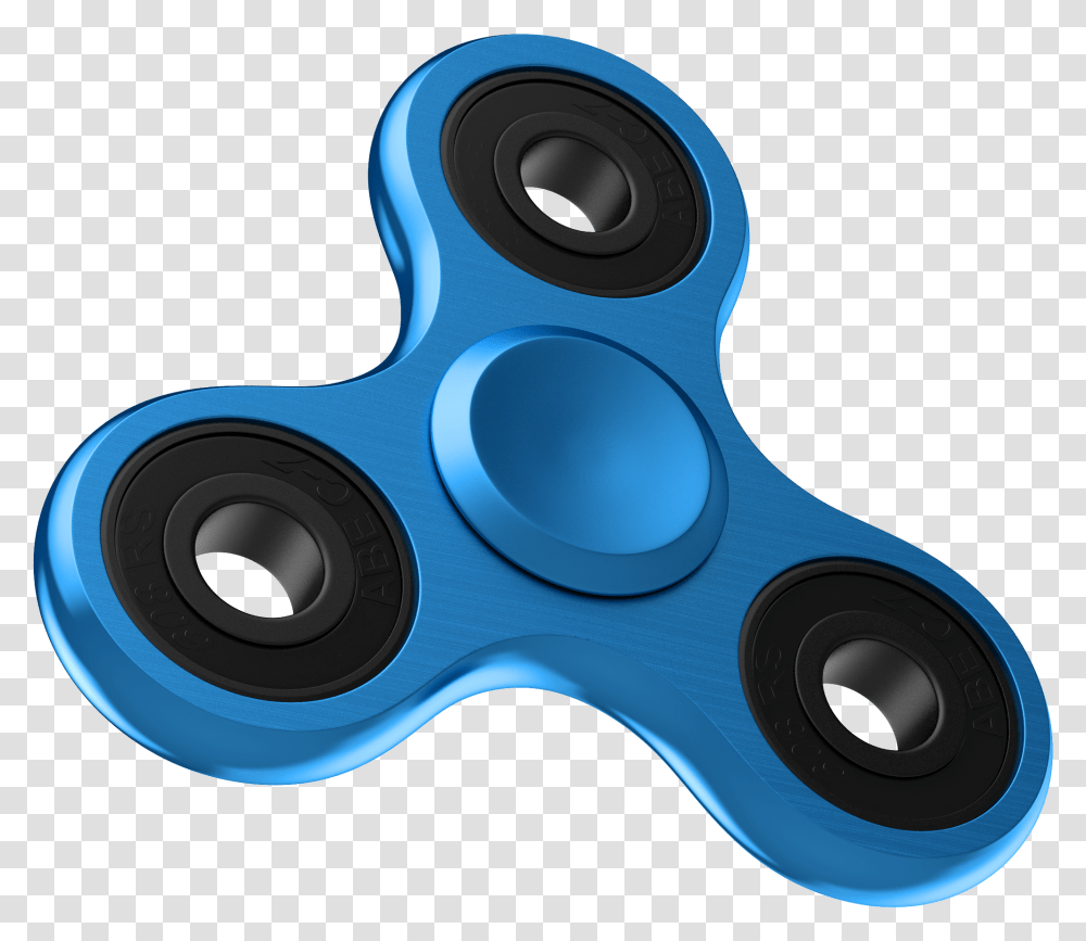 Fidget Spinner Alloy Blue 360 Focus Toy Tri Fidget Spinner, Electronics, Joystick, Speaker, Audio Speaker Transparent Png