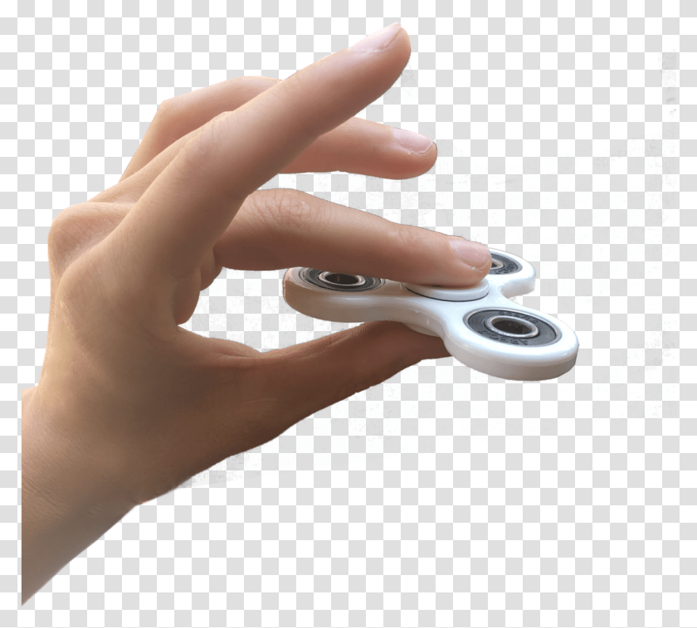 Fidget Spinner Hand Download, Person, Human, Finger, Electronics Transparent Png