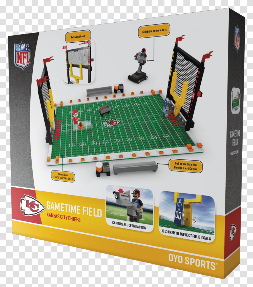 Field Goal Nfl Oyo Sports Gametime Set, Person, Toy, Paper, Advertisement Transparent Png