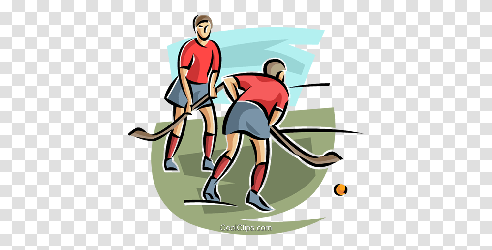 Field Hockey Players Royalty Free Vector Clip Art Illustration, Team Sport, Person, People, Ballplayer Transparent Png