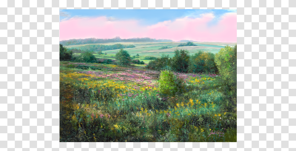 Field Of Dreams Painting, Nature, Grassland, Outdoors, Vegetation Transparent Png