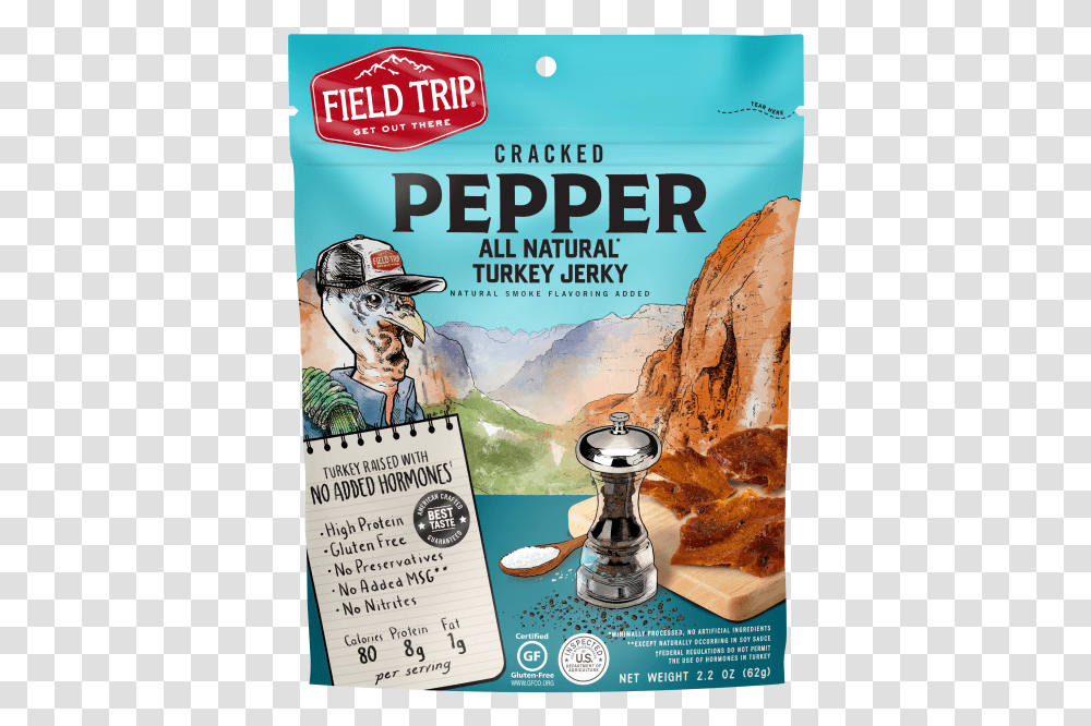 Field Trip Jerky Cracked Pepper, Person, Poster, Advertisement, Pizza Transparent Png