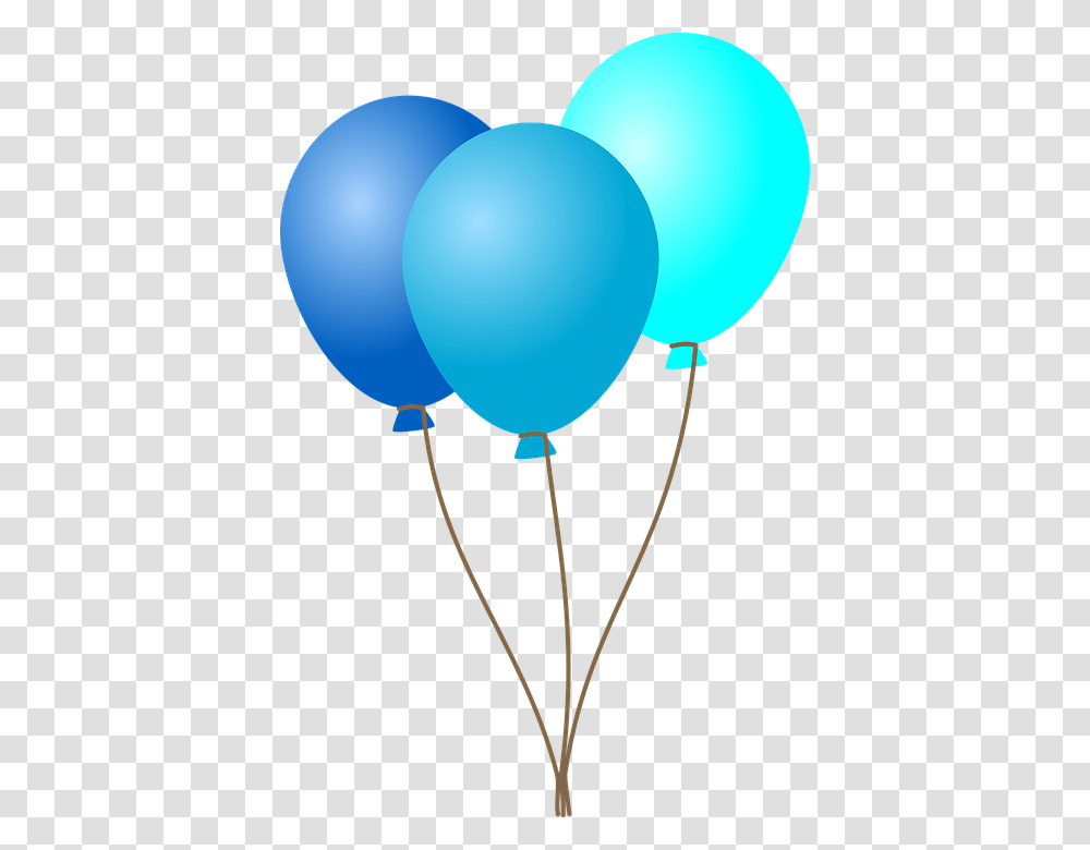 Fiesta De Globos Azul Blue Balloons Clip Art Transparent Png