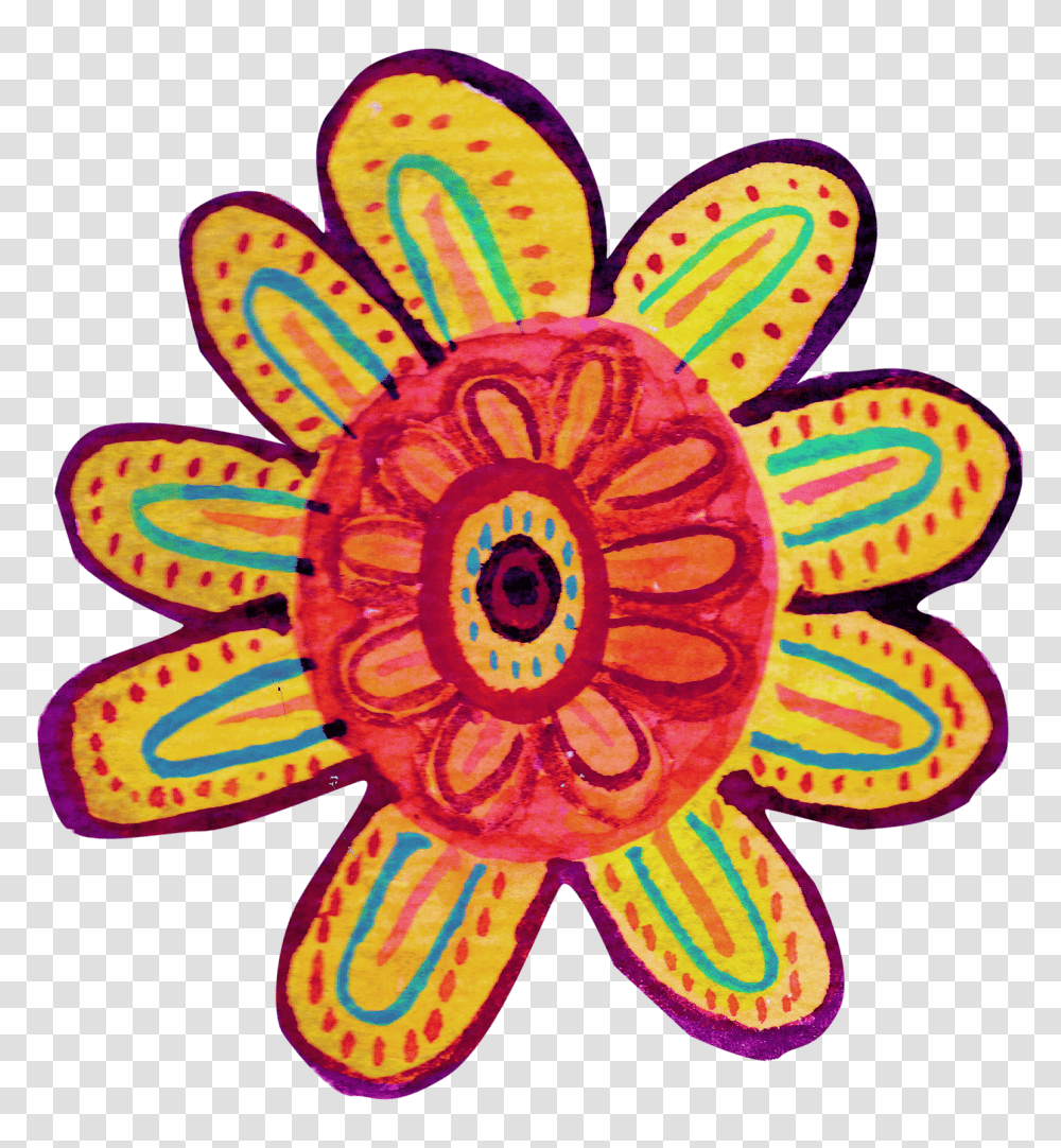 Fiesta Flores Hand Painted Watercolor Flowers Dpi, Pattern, Floral Design Transparent Png