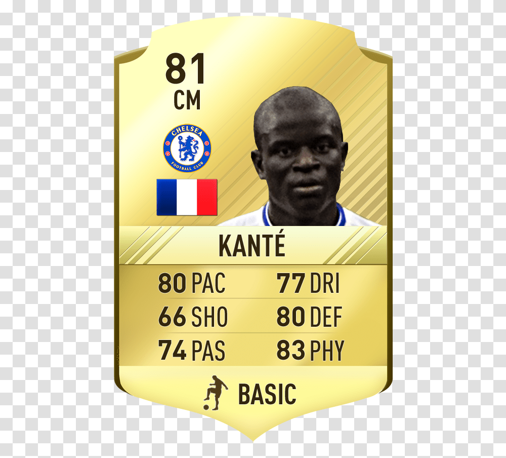 Fifa 17 Kante Fifa 17 Card, Person, Word, Poster Transparent Png