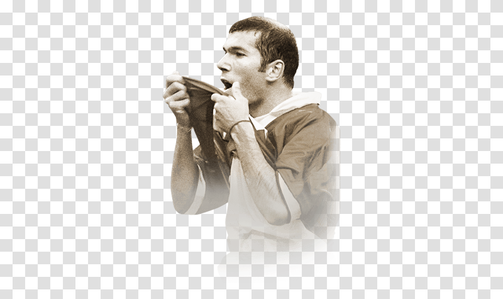 Fifa 21 Icons League Futbin Zidane Moment Fifa 21, Person, Human, Finger, Sleeve Transparent Png