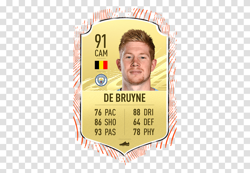 Fifa 21 Player Ratings Bruyne Fifa 21 Card, Advertisement, Poster, Flyer, Paper Transparent Png