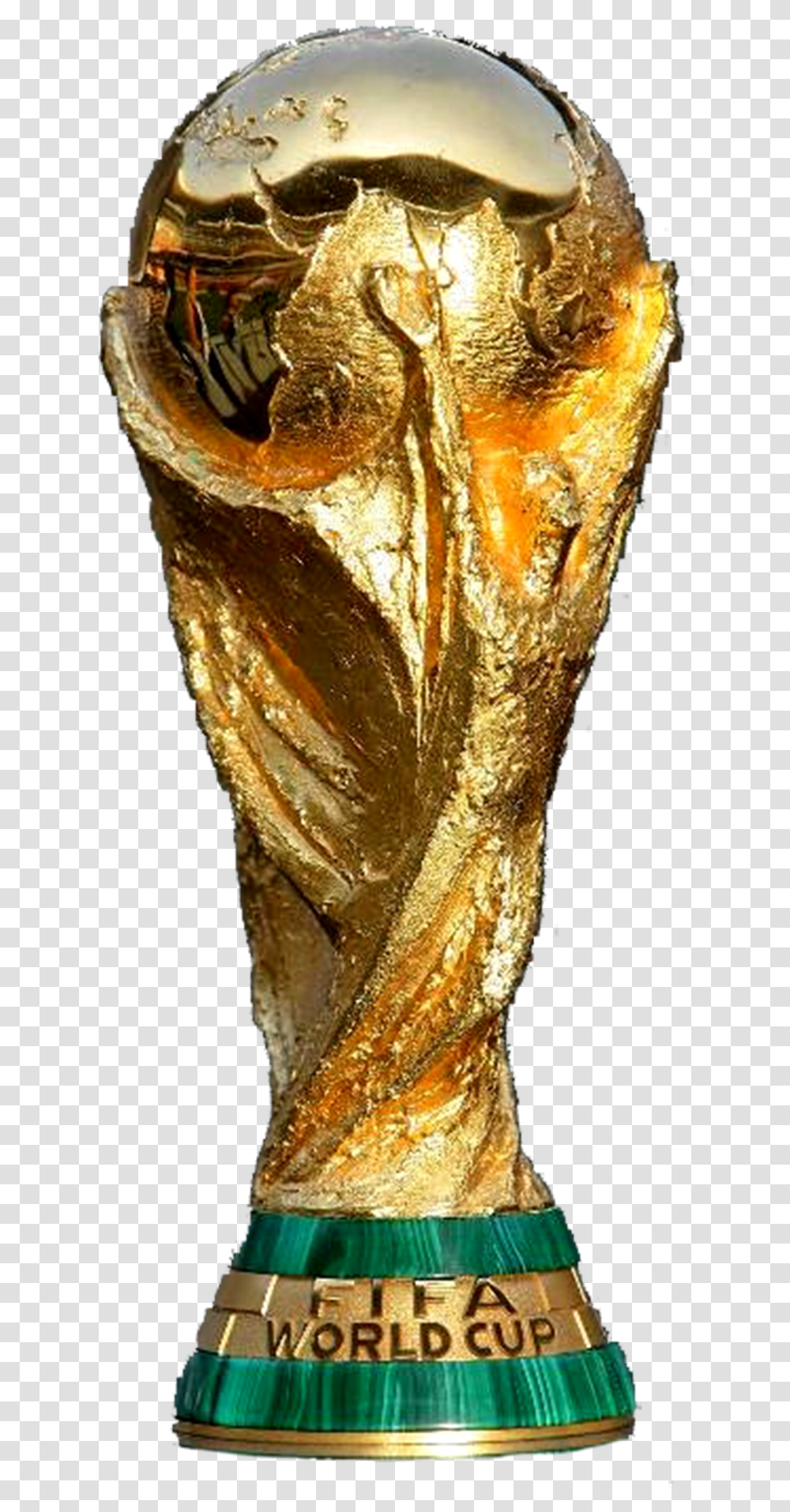 Fifa World Cup Gold Football World Cup Trophy, Aluminium, Crystal, Bronze, Treasure Transparent Png